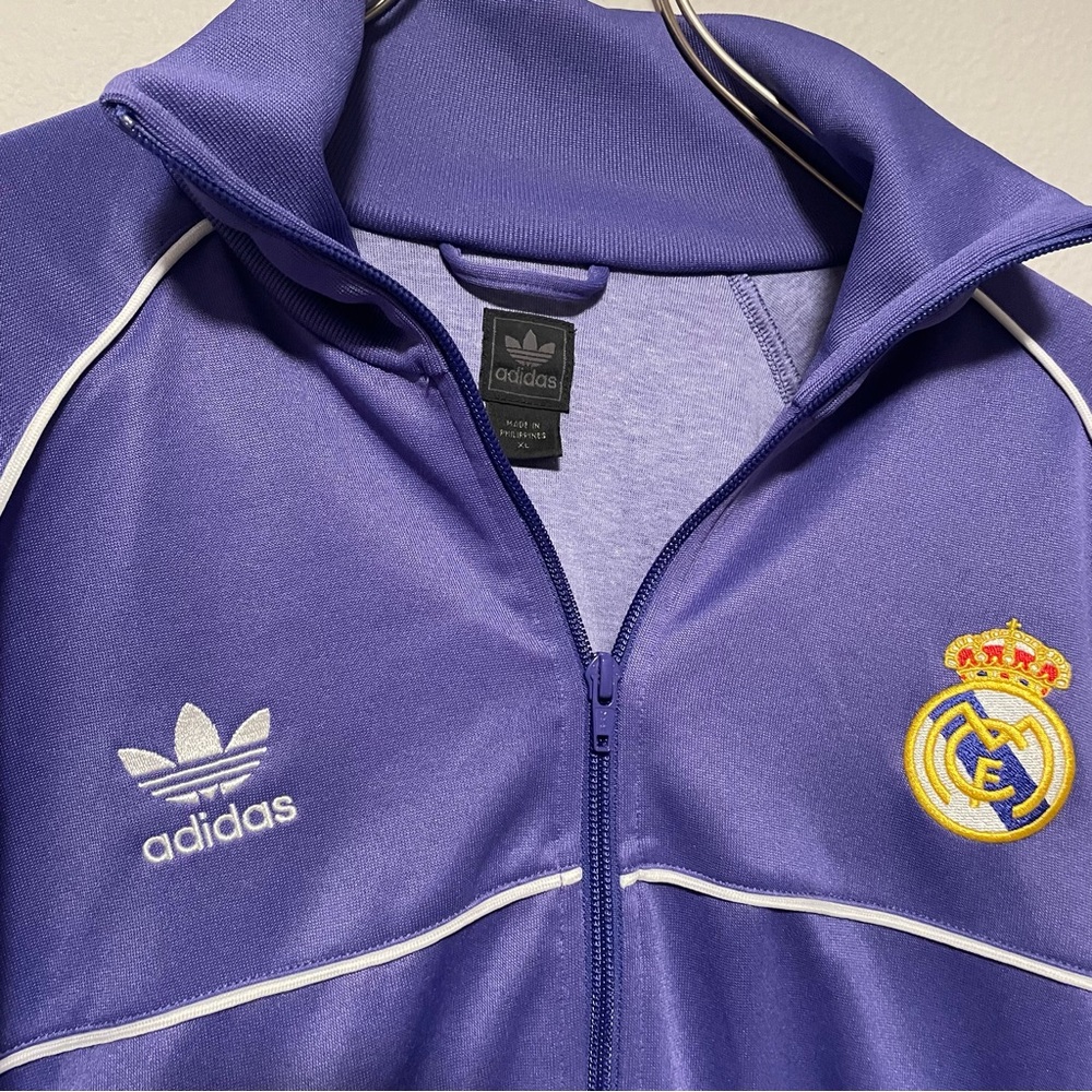 Adidas Real Madrid Royal Purple Track Jacket vintage - Picture 3 of 7